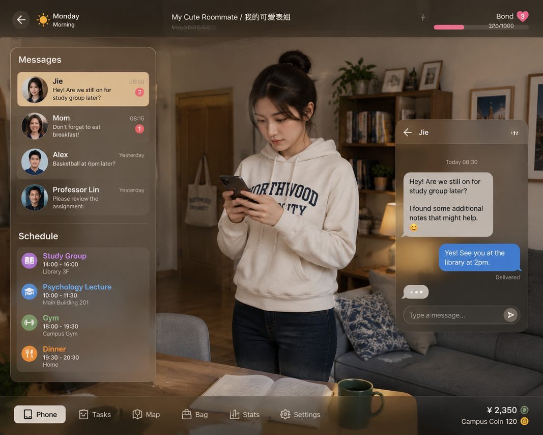 我的可爱表姐 剧情互动 实机截图 5